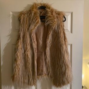 Faux fur vest